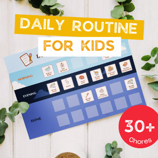 Kids Routine Chore Printable Chart