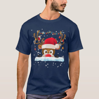 Kids Rudolph the Red Nose Reindeer Christmas Pajam T-Shirt