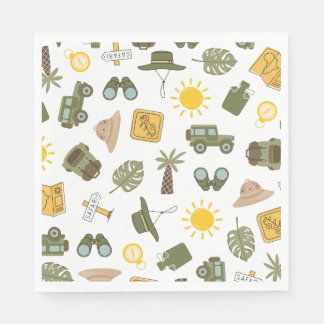 Kid's Safari Birthday Party Napkin