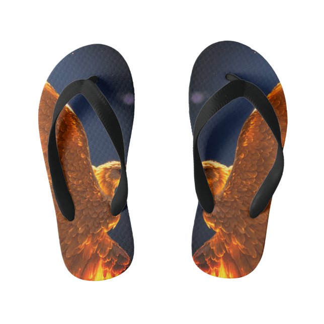 Kids sandals with eagle design print  (Footbed)