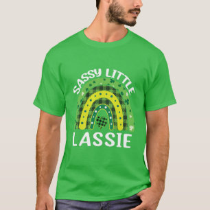 Kids Sassy Little Lassie Baby Toddler Girls St Pat T-Shirt
