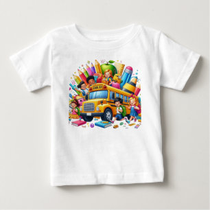 Kids & School Bus Back to School Bash Baby T-Shirt
