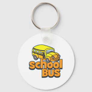 Kids School Bus Keychain