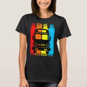 Kids School Bus Retro Vintage Kindergarten Class O T-Shirt