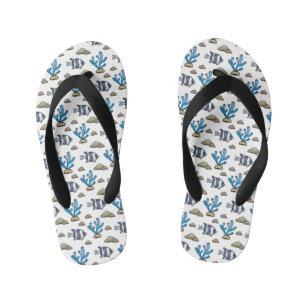Kids School Of Fishes Kid's Flip Flops