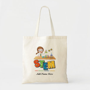  Kids School Personalized STEM Tote Bag