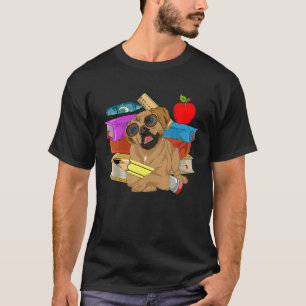 Kids School Student Dog Owner Pet Animal Dog Puggl T-Shirt