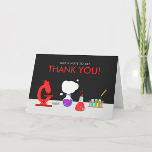 Kids Science Thank You Card