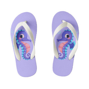 Kids Seahorse Flip Flops