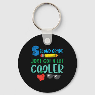 Kids Second Grade Just Got Cooler 2nd First Day Of Keychain