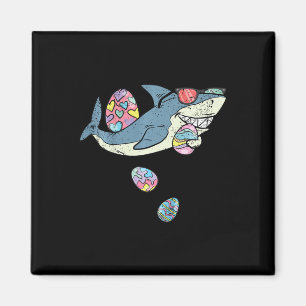 Kids Shark Egg Hunting Easter Funny Spring Toddler Magnet