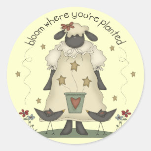 Kids Sheep T Shirts and Gifts Classic Round Sticker