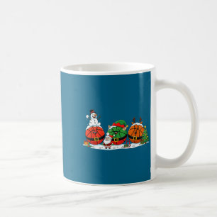 Kids Shirt Basketball Santa Elf Snowman Christmas Coffee Mug