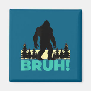 Kids Shirt Bruh Sasquatch Bigfoot Internet Meme Magnet