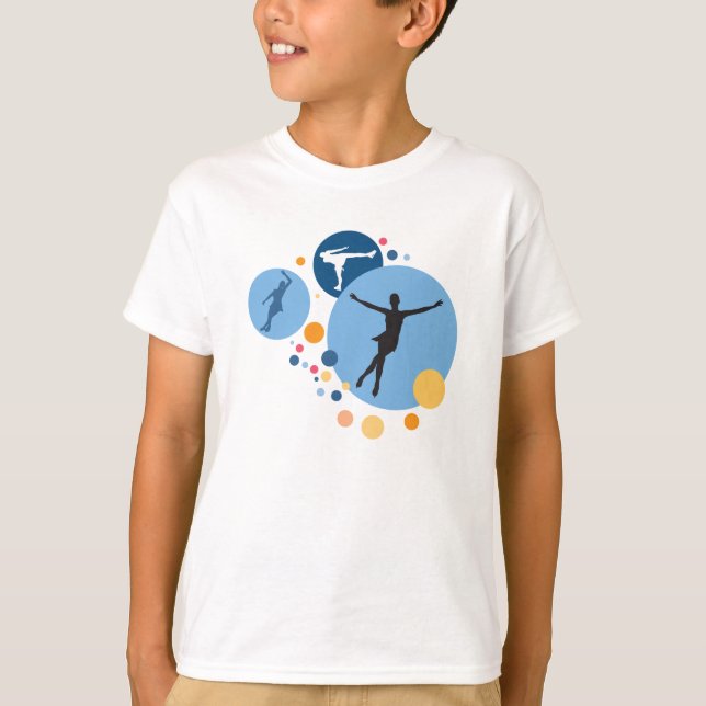 Kids Shirt - Ice Skate Circles (Front)
