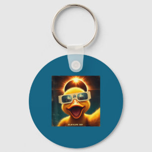Kids Shirt Selfie Duck Womens Mens Solar Keychain