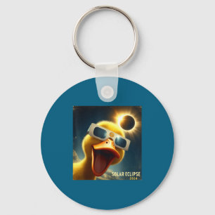 Kids Shirt Selfie Duck Womens Mens Solar Keychain