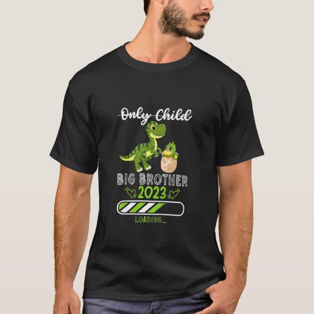 Kids Siblings Big Brother 2023 dino dinosaur T-Shirt (Front)