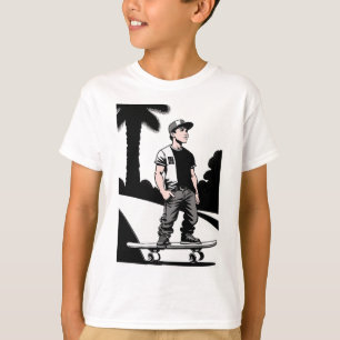 Kid's Skateboarding T-Shirt