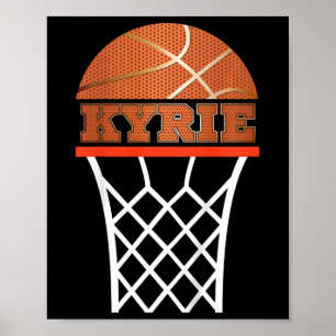 Kids Sketll Apparels Boy Custom Name Kyrie  Poster