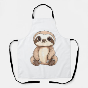 Kids Sloth T-Shirt_1 Apron