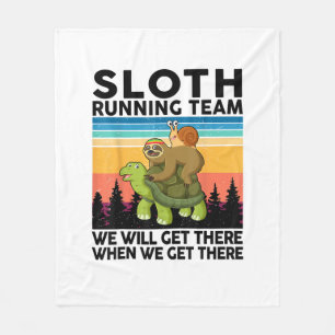 Kids Sloth T-Shirt Fleece Blanket