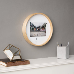 Kids' Smiles Inside, Timeless Memories Outside Clock