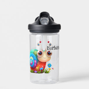 Kids Snail Personalize  Water Bottle