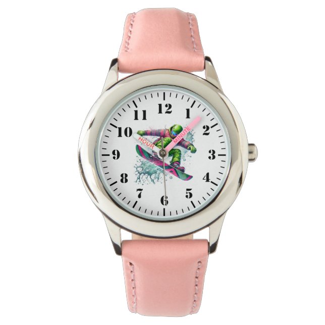 Kids Snowboarder Watch (Front)