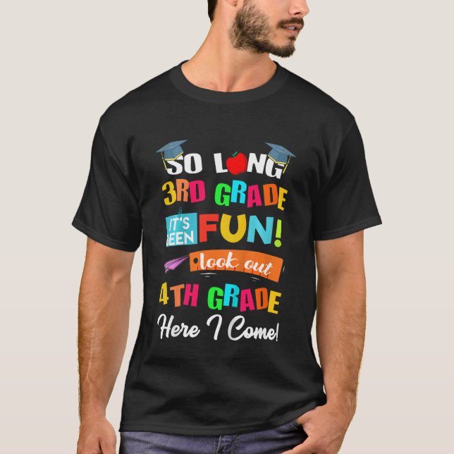 Kids So Long 3rd Grade 4th Grade Here I Come 3rd G T-Shirt (Front)