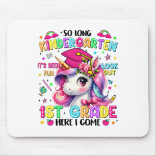 Kids So Long Kindergarten Graduation Graduate Unic Mouse Pad