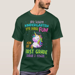 Kids So Long Kindergarten Look Out 1st Grade Here T-Shirt