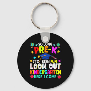 Kids So Long Pre-k Graduation Kindergarten Here I Keychain