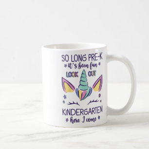 Kids So Long Pre-k It's Been Fun Kindergarten Here Coffee Mug