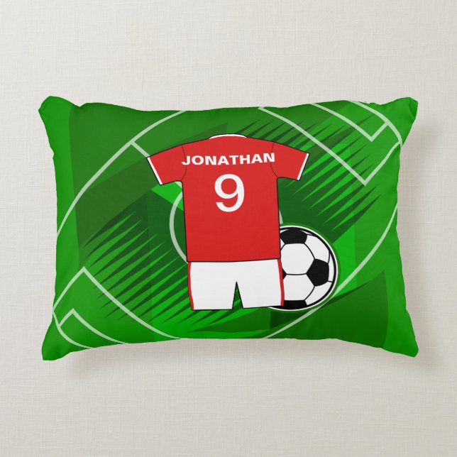 Kids soccer Bedroom Collection 1 Decorative Pillow (Front)