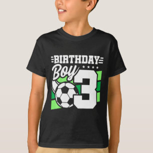 Kids Soccer Birthday Party - 3 Year Old Boy - 3rd T-Shirt