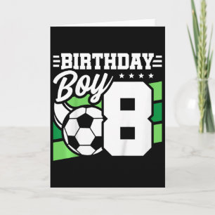 Kids Soccer Birthday Party - 8 Year Old Boy - 8th  Card
