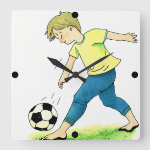 Kid's Soccer Football Clock