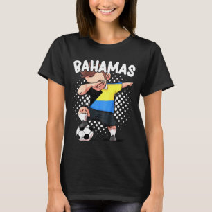 Kids Soccer Player Dabbing For Boys Bahamas Bahami T-Shirt