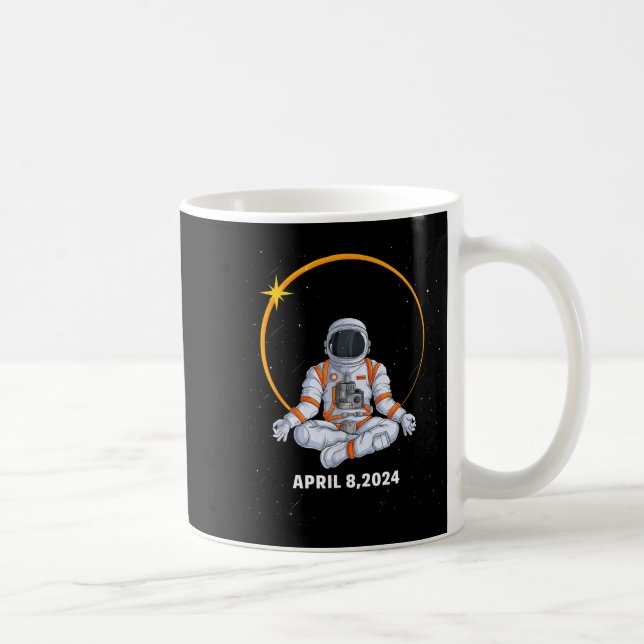 Kids Solar Eclipse Astronaut Coffee Mug (Right)