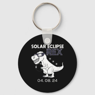 Kids Solar Eclipse T Rex 04.08.2024 Dino Fun Toddl Keychain