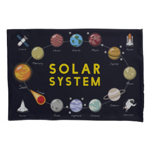 Kids Solar System Astronomy Astronaut Planets Pillowcase