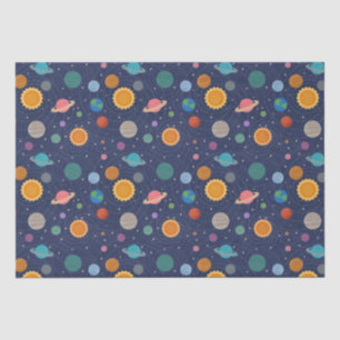Kids Solar System Pattern Tissue Paper
