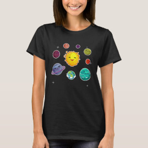 Kids Solar System Planets  For Space Geeks T-Shirt