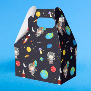 Kids Space Theme Pattern Favor Box