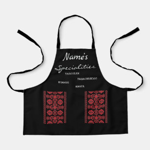 Kids Specialty Red Tatreez Apron