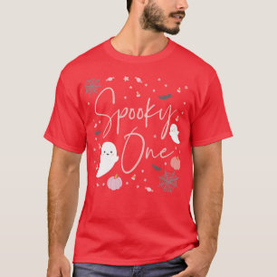 Kids Spooky One Baby Girl 1st First Birthday Pink T-Shirt