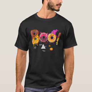 Kids Spooky Season Doughnut Lover Halloween Tops F
