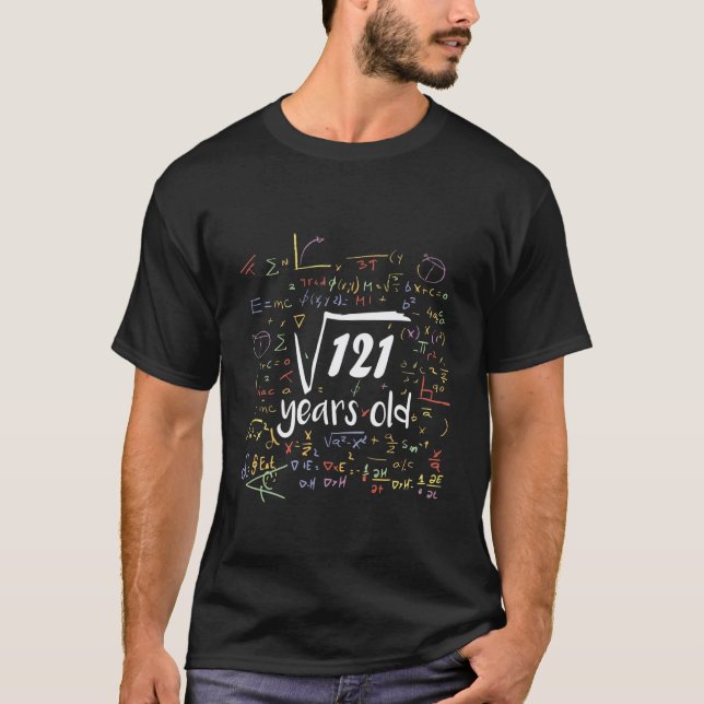 Kids Square Root Of 121 - 11Th Birthday 11 Year Ol T-Shirt (Front)