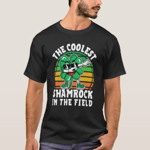 Kids St Patricks Day 2023 Coolest Dabbing Shamrock T-Shirt